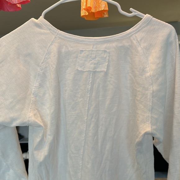 Size L free people white Henley. - Picture 4 of 5